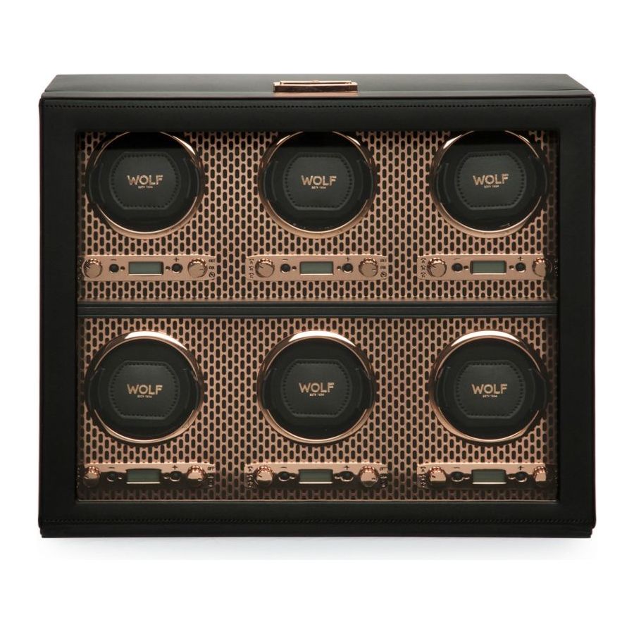 WOLF - Axis 6 Piece Watch Winder, Copper