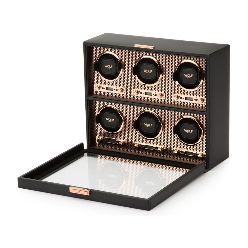 WOLF - Axis 6 Piece Watch Winder, Copper