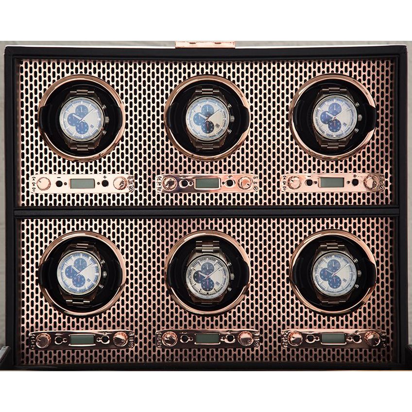 WOLF - Axis 6 Piece Watch Winder, Copper