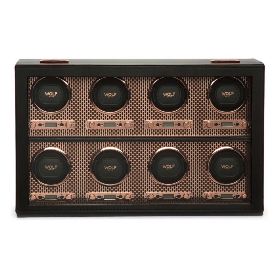 WOLF - Axis 8 Piece Watch Winder, Copper