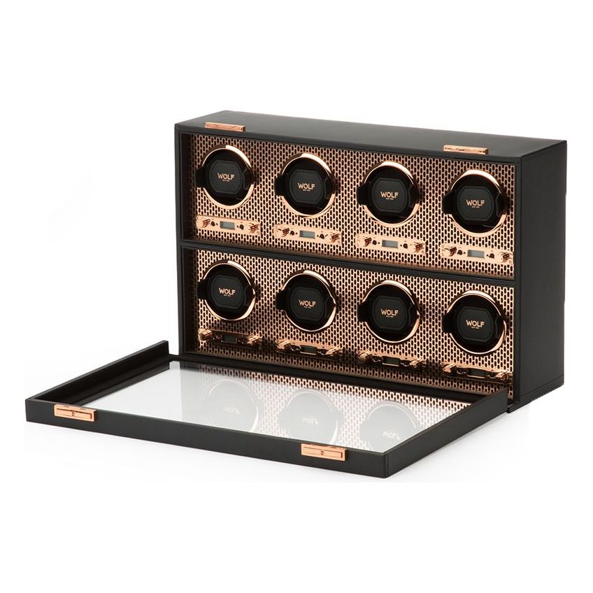 WOLF - Axis 8 Piece Watch Winder, Copper