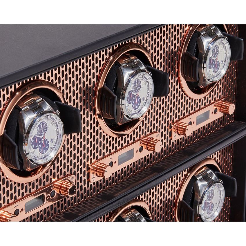 WOLF - Axis 8 Piece Watch Winder, Copper