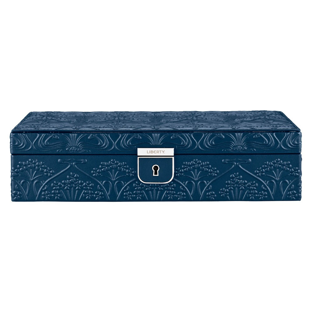 WOLF 1834 - WOLF X LIBERTY All Over Ianthe Medium Jewelry Box - Navy