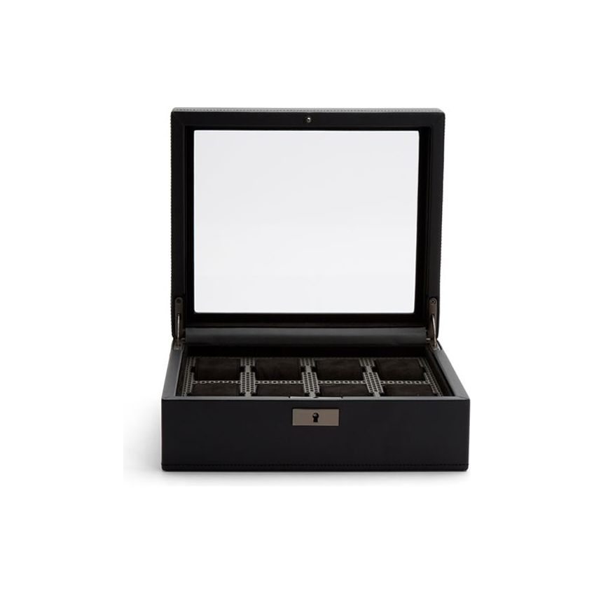 WOLF - Axis 8 Piece Watch Box, Powder Coat