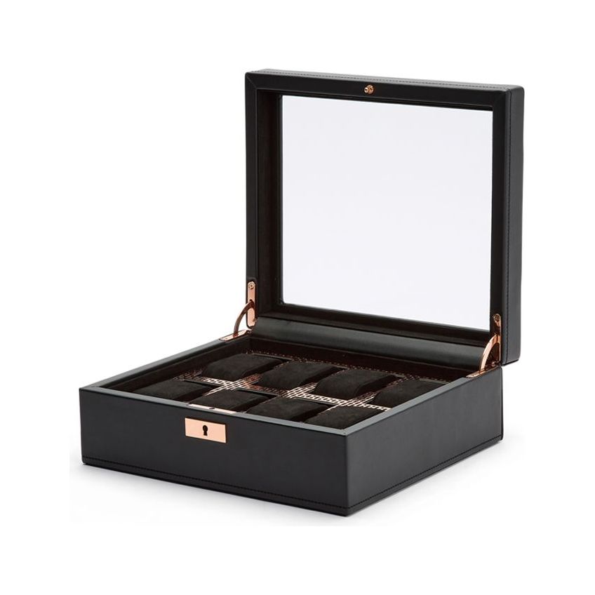 WOLF - Axis 8 Piece Watch Box, Copper