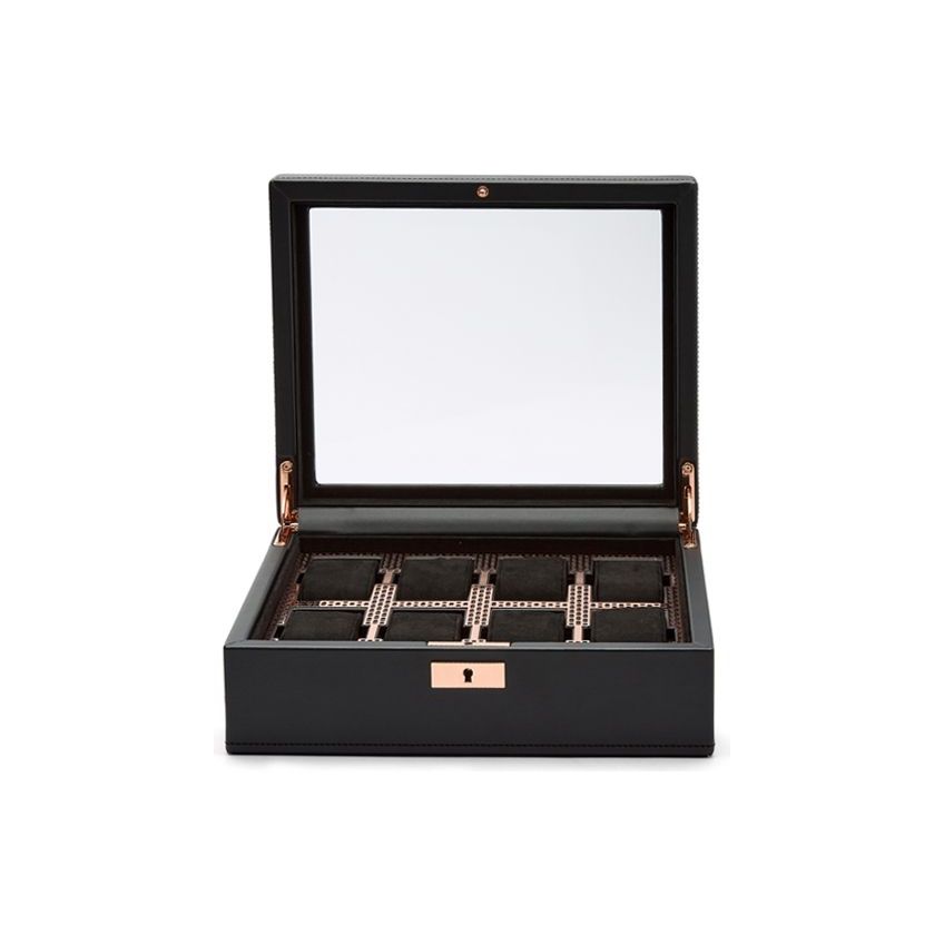 WOLF - Axis 8 Piece Watch Box, Copper