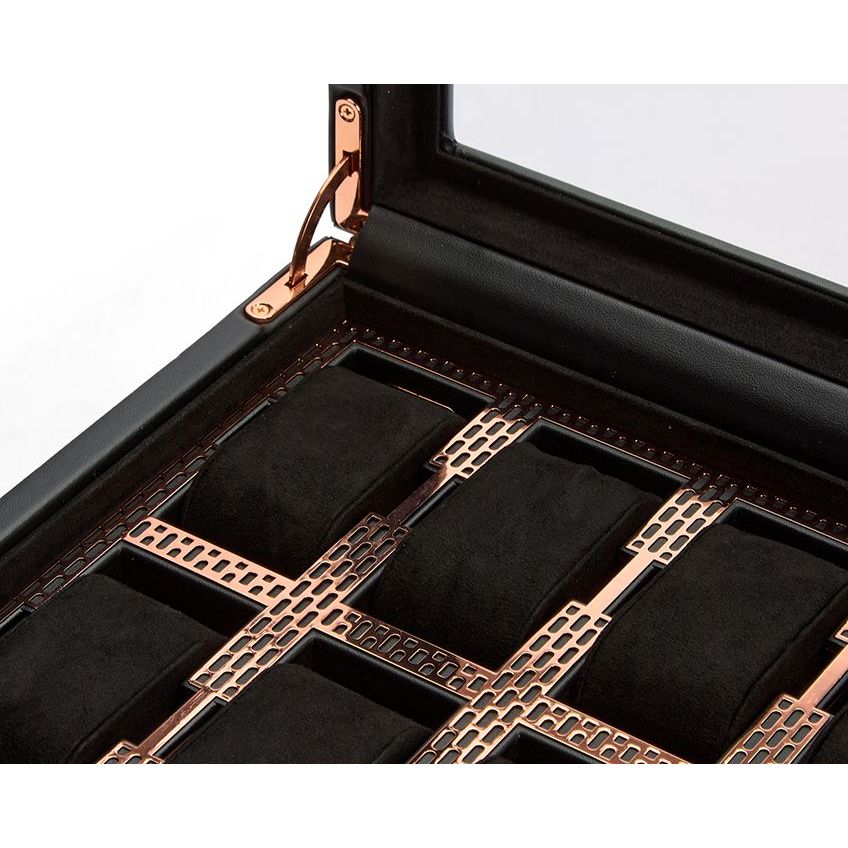 WOLF - Axis 8 Piece Watch Box, Copper