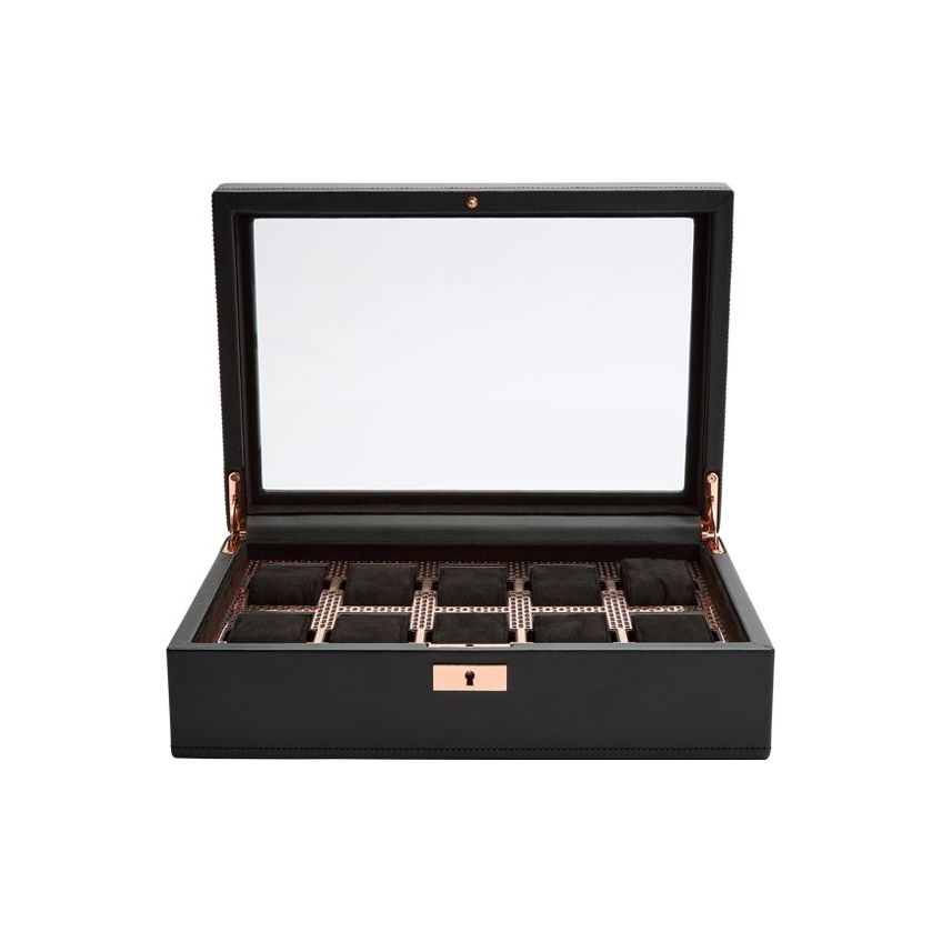 WOLF - Axis 10 Piece Watch Box, Copper