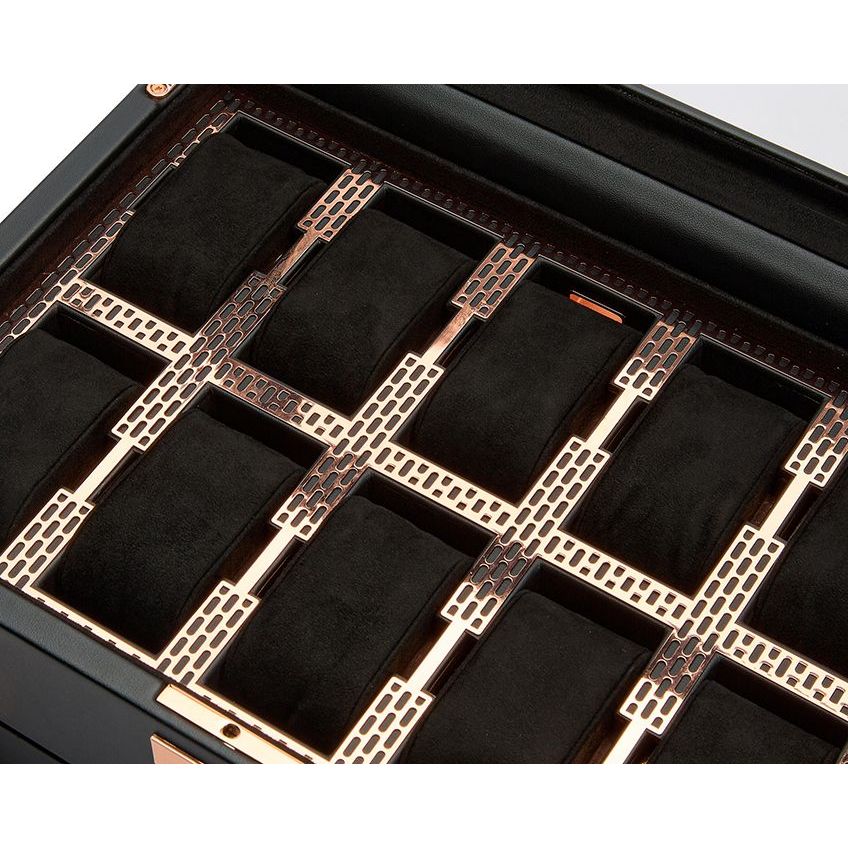 WOLF - Axis 10 Piece Watch Box, Copper