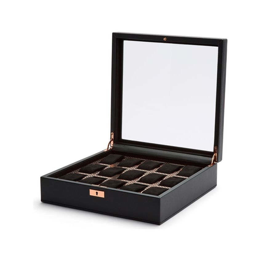 WOLF - Axis 15 Piece Watch Box, Copper