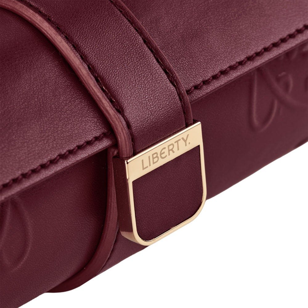 WOLF 1834 - WOLF X LIBERTY Ianthe Triple Watch Roll - Burgundy