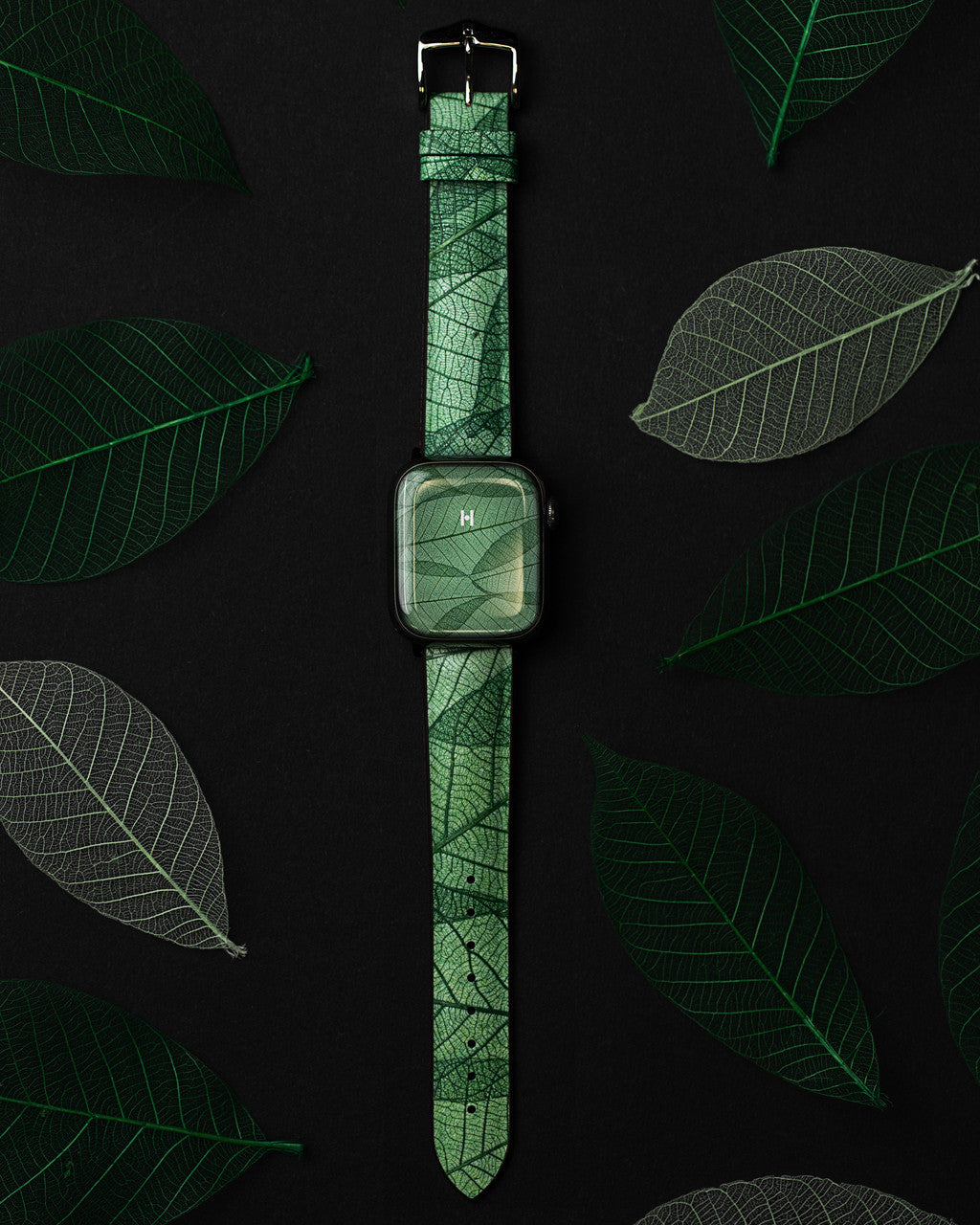 HIRSCH LEAF Vegan Watchband - 092 10 46 1 - Green