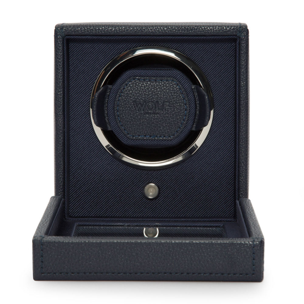 WOLF 1834 - Cub Single Watch Winder with Cover - Navy