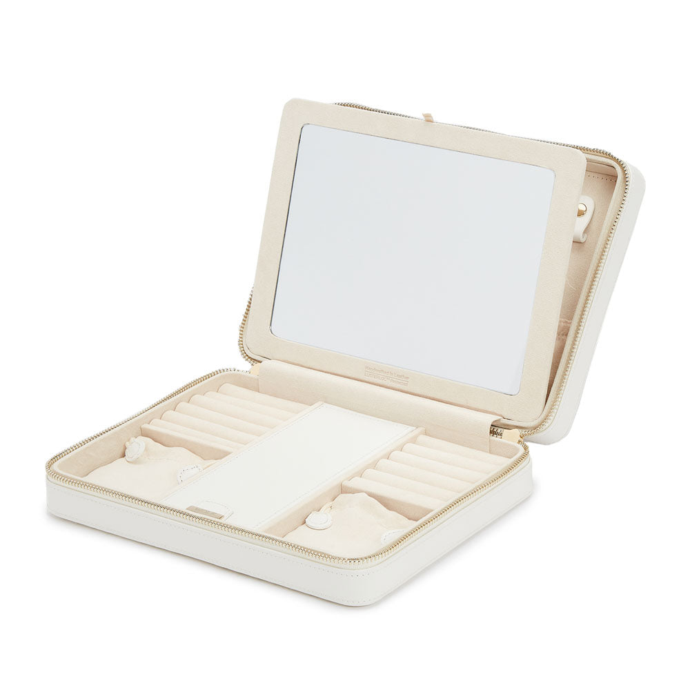 WOLF 1834 - Maria Large Zip Case - White
