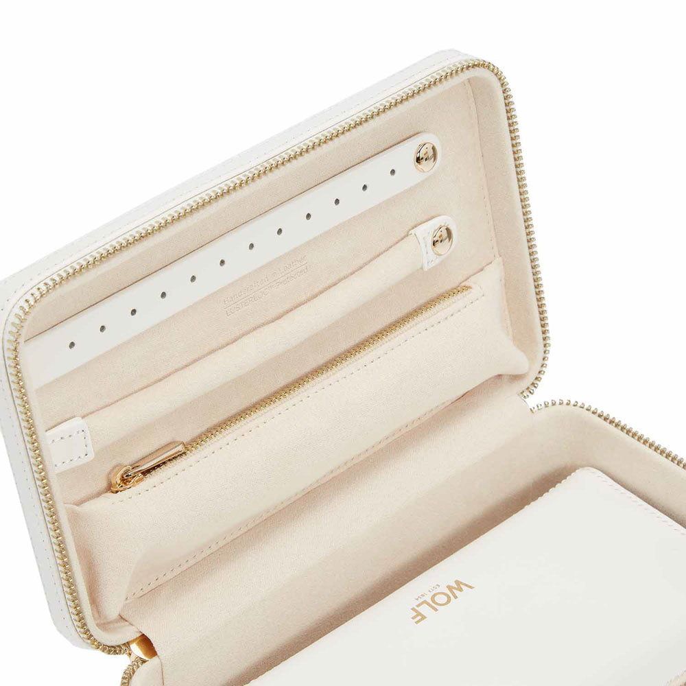 WOLF 1834 - Maria Medium Zip Case - White