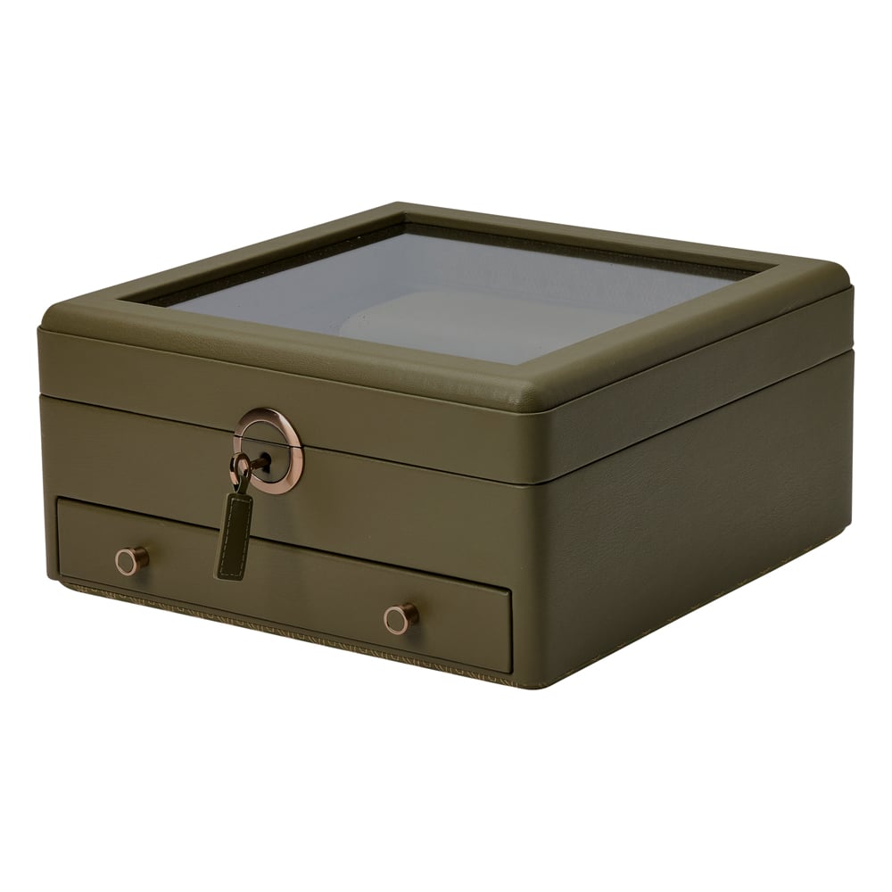 WOLF 1834 - Earth Watch Stand Box - Olive