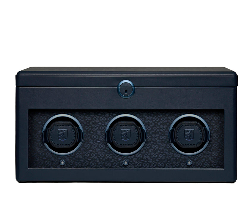WOLF 1834 - Earth Triple Watch Winder - Midnight Blue