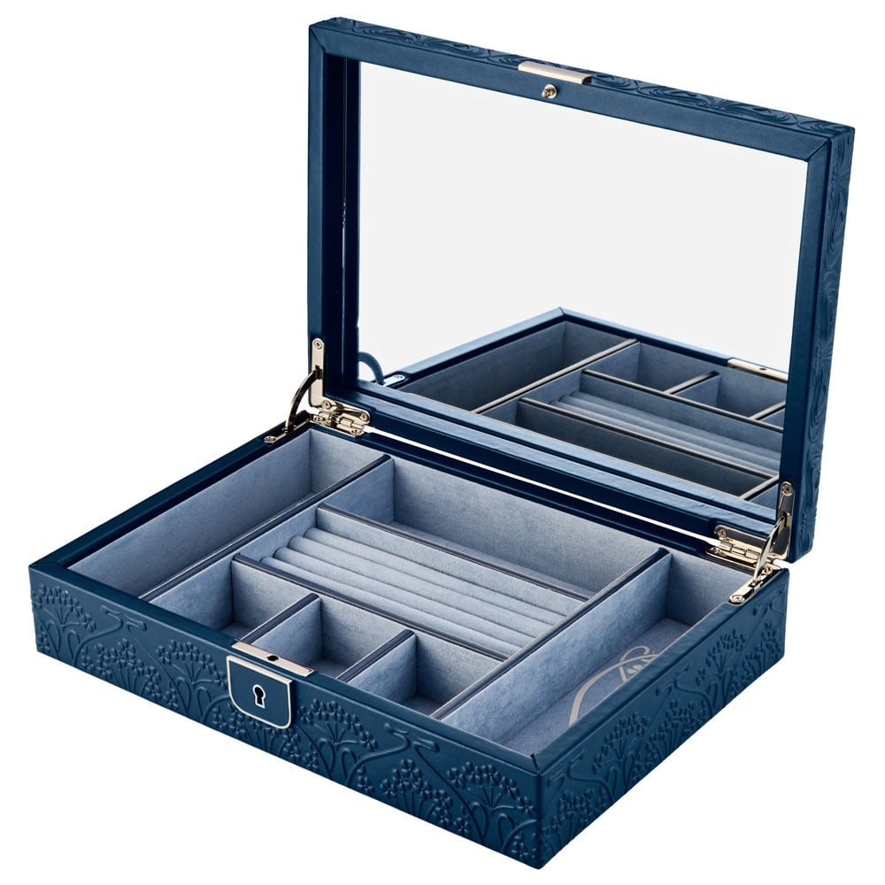 WOLF 1834 - WOLF X LIBERTY All Over Ianthe Medium Jewelry Box - Navy