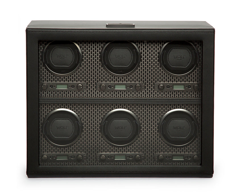 WOLF 1834 - Axis 6 Piece Watch Winder - Powder Coat