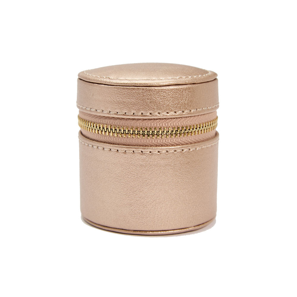 WOLF 1834 - Palermo Double Watch Roll with Jewelry Pouch - Rose Gold