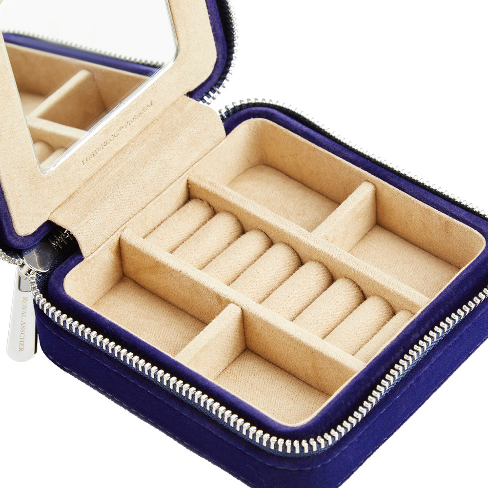 WOLF 1834 - Royal Asscher Square Jewelry Zip Case - Blue
