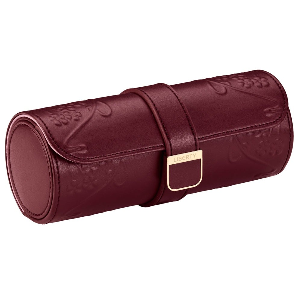 WOLF 1834 - WOLF X LIBERTY Ianthe Triple Watch Roll - Burgundy