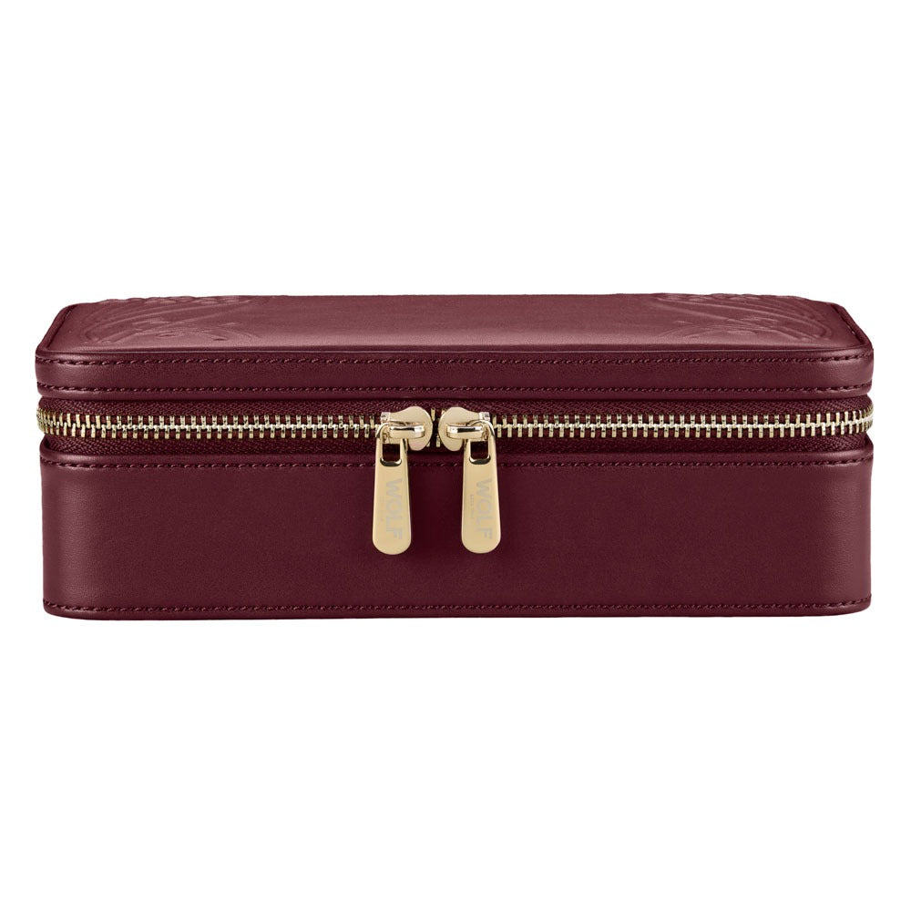 WOLF 1834 - WOLF X LIBERTY Ianthe Medium Jewelry Zip Case - Burgundy