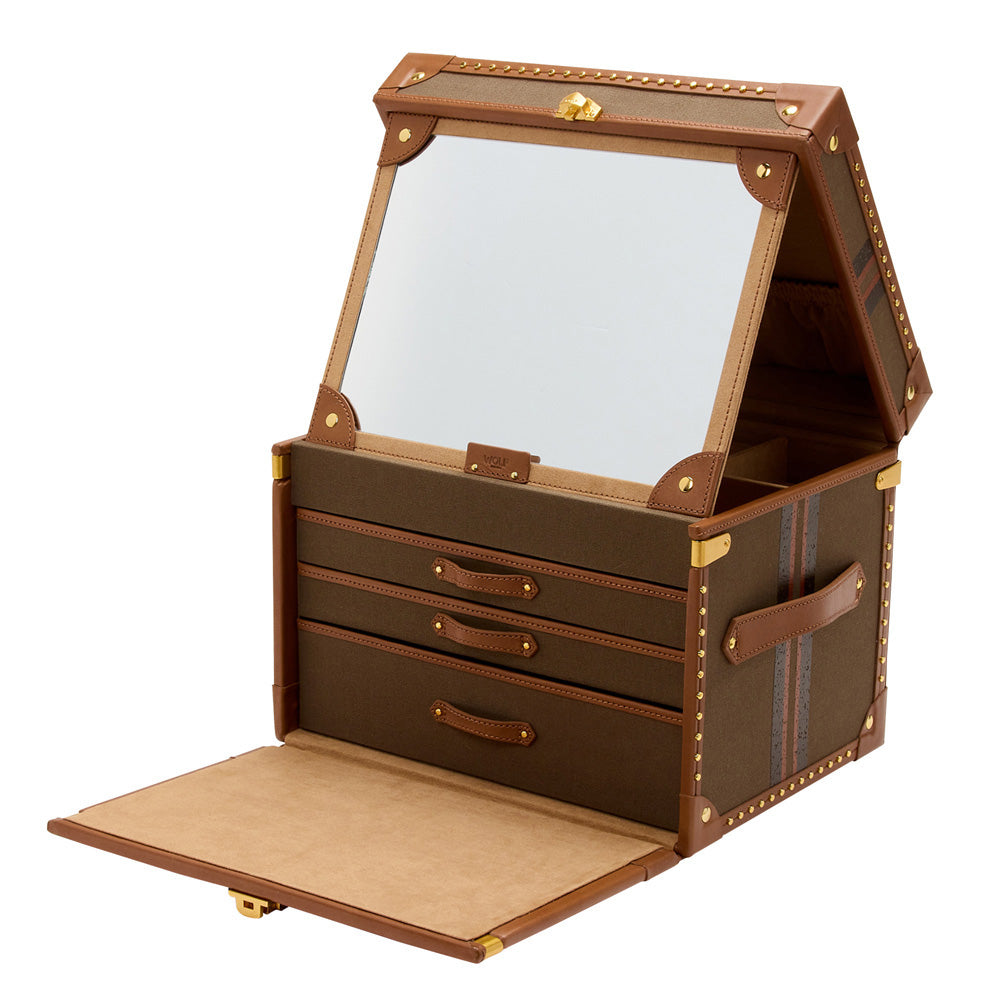 WOLF 1834 - Ida Trunk Jewellery Box - Khaki