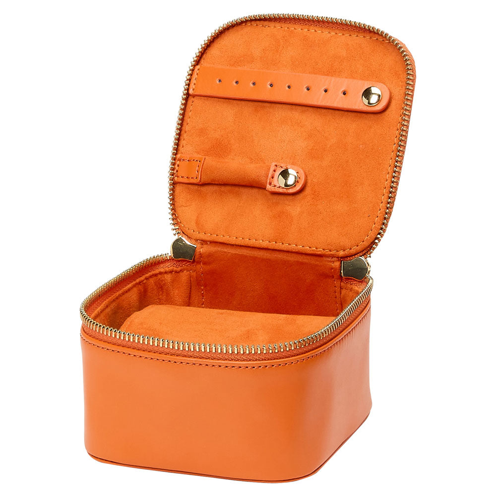 WOLF 1834 - Maria Zip Jewelry Cube - Tangerine