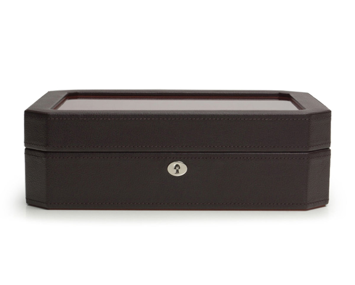 WOLF 1834 - Windsor 10 Piece Watch Box - Brown/Orange