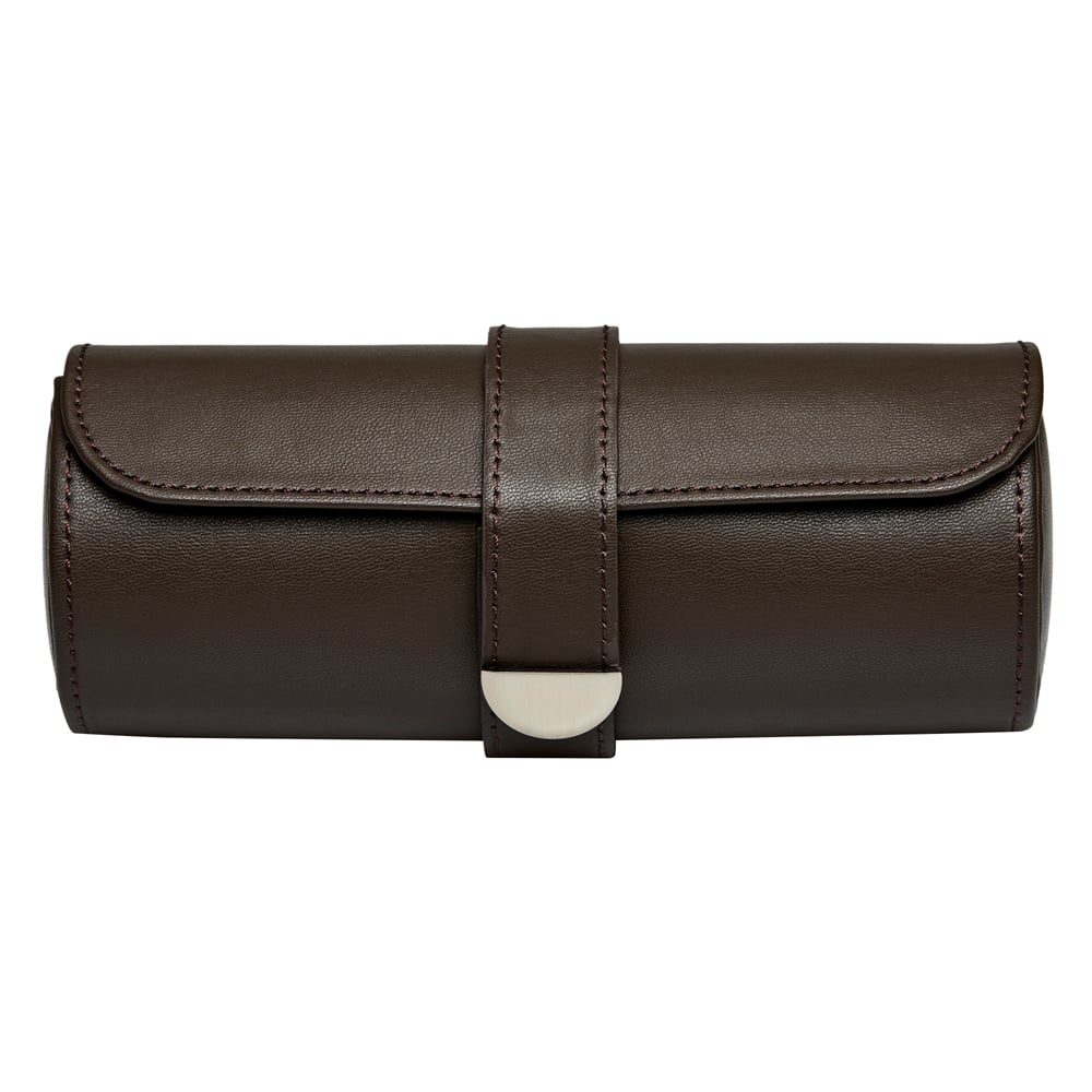WOLF 1834 - Earth Triple Watch Roll - Coffee