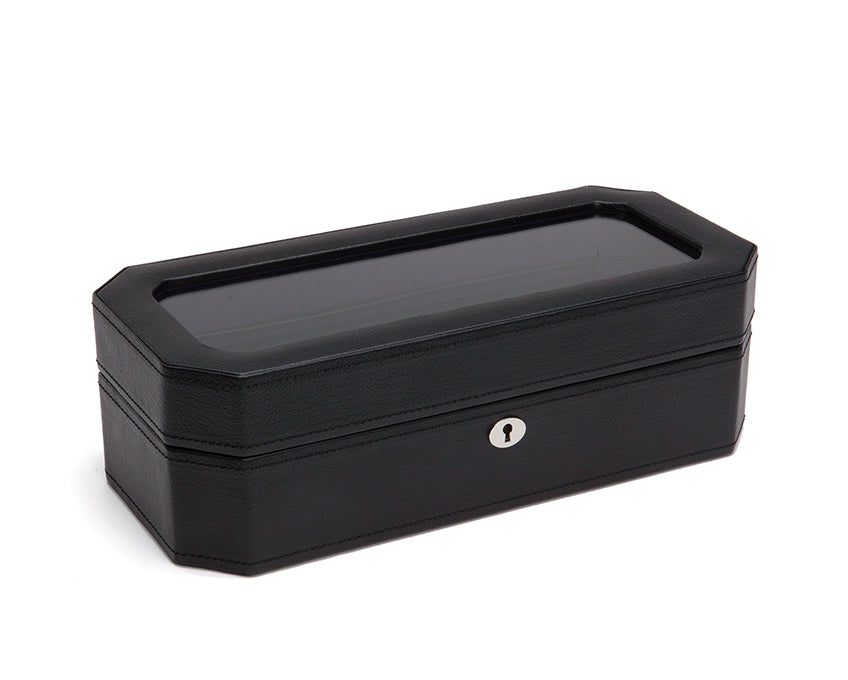 WOLF 1834 - Windsor 5 Piece Watch Box - Black/Purple