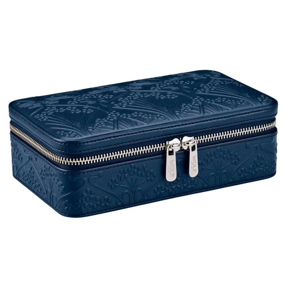 WOLF 1834 - WOLF X LIBERTY All Over Ianthe Medium Jewelry Zip Case - Navy