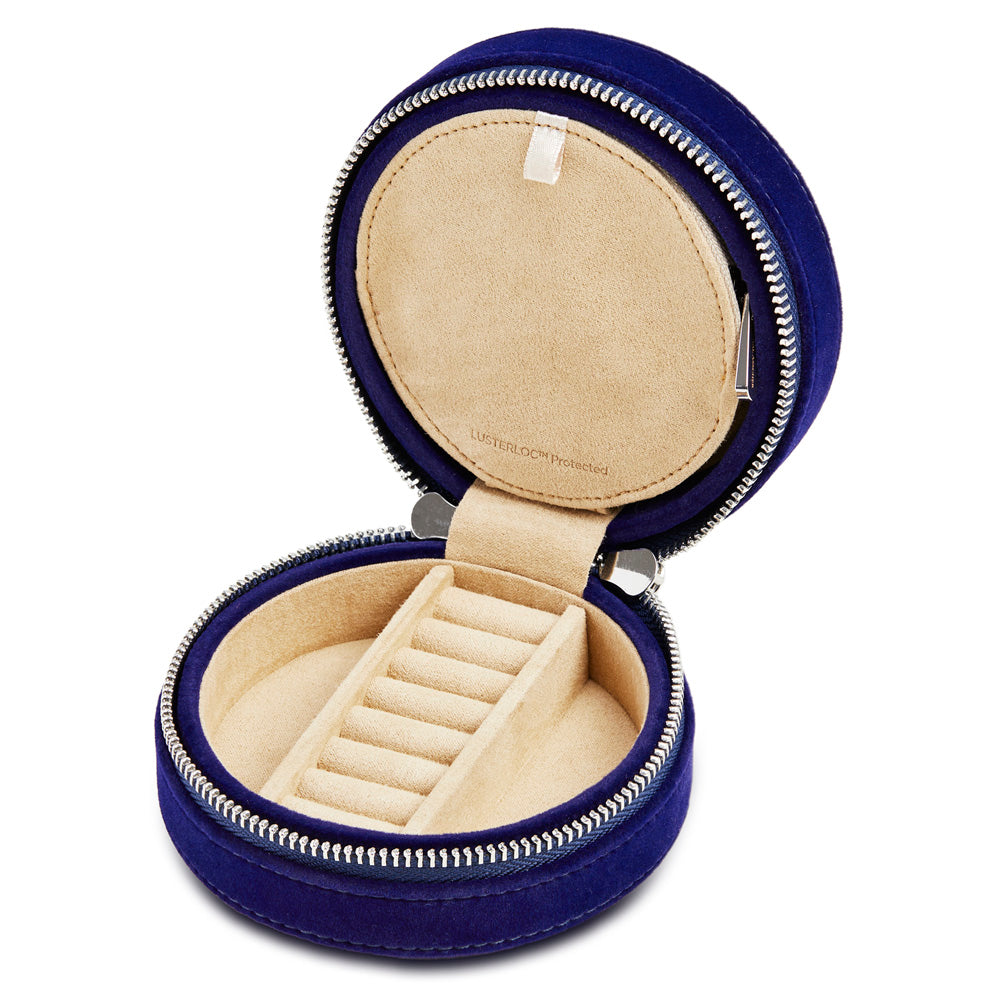 WOLF 1834 - Royal Asscher Round Jewelry Zip Case - Blue