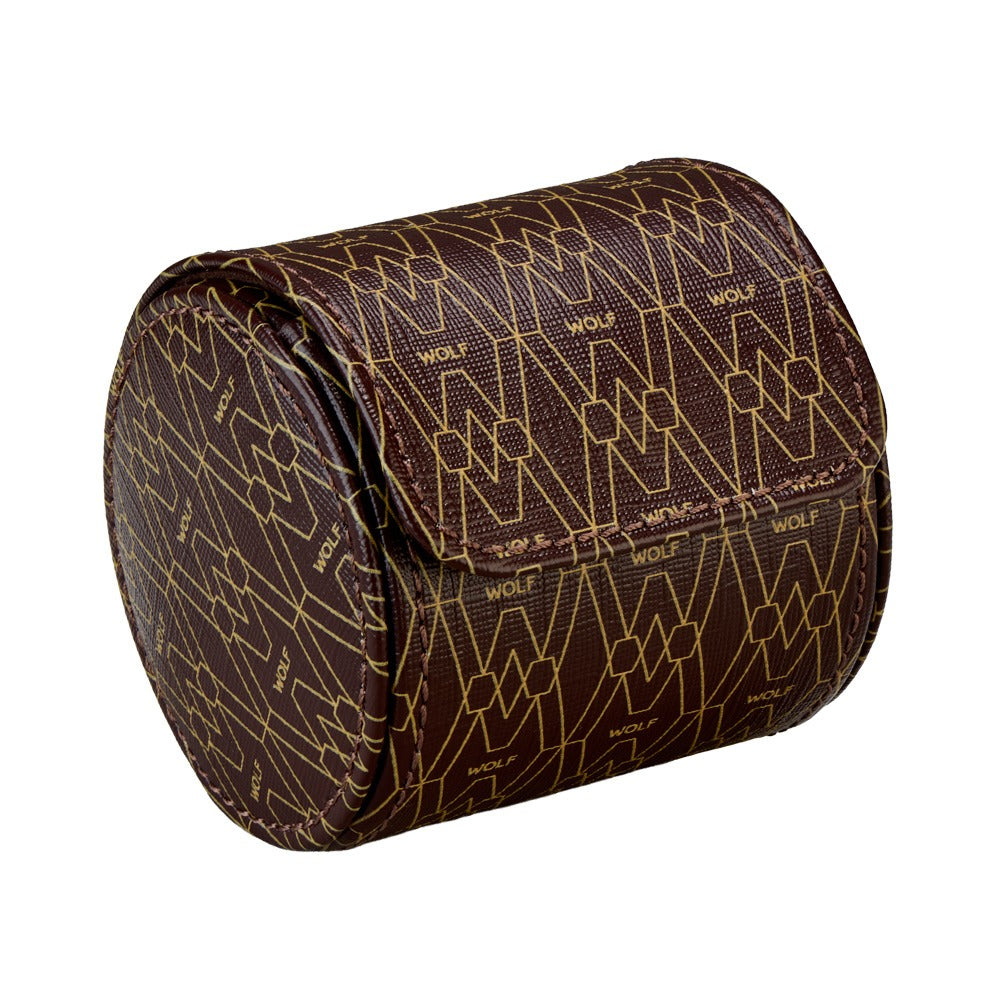 WOLF 1834 Signature Single Watch Roll - Brown