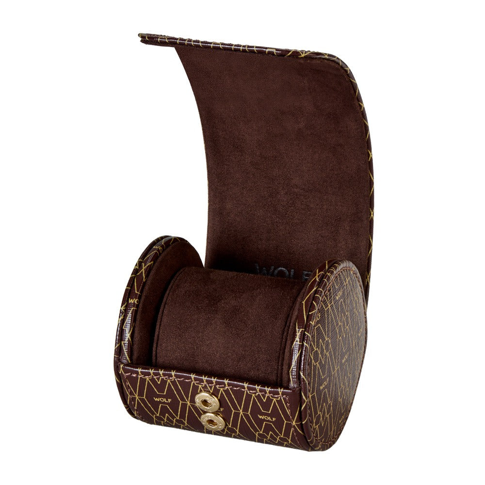 WOLF 1834 Signature Single Watch Roll - Brown - view 2