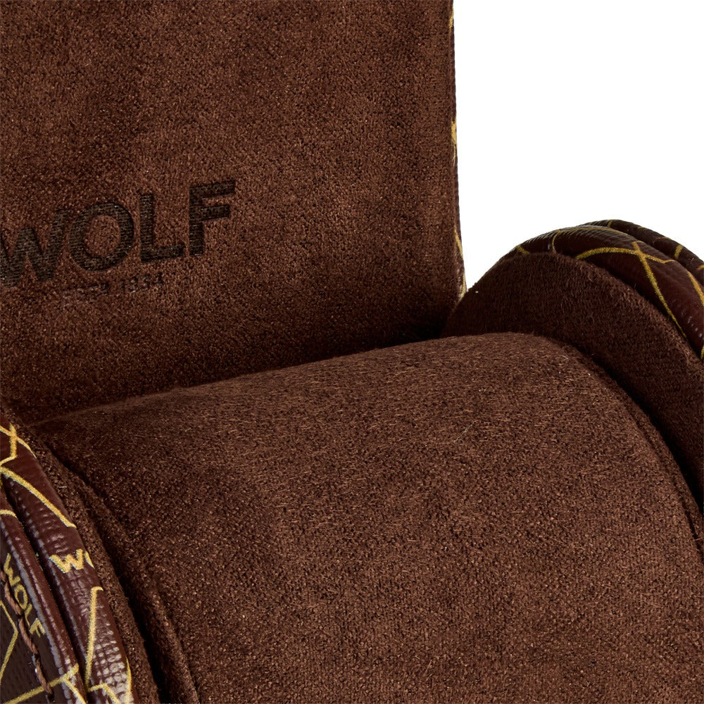 WOLF 1834 Signature Single Watch Roll - Brown - view 3