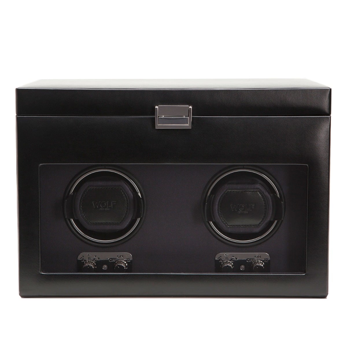 WOLF 1834 - Heritage Double Winder with Storage - Black