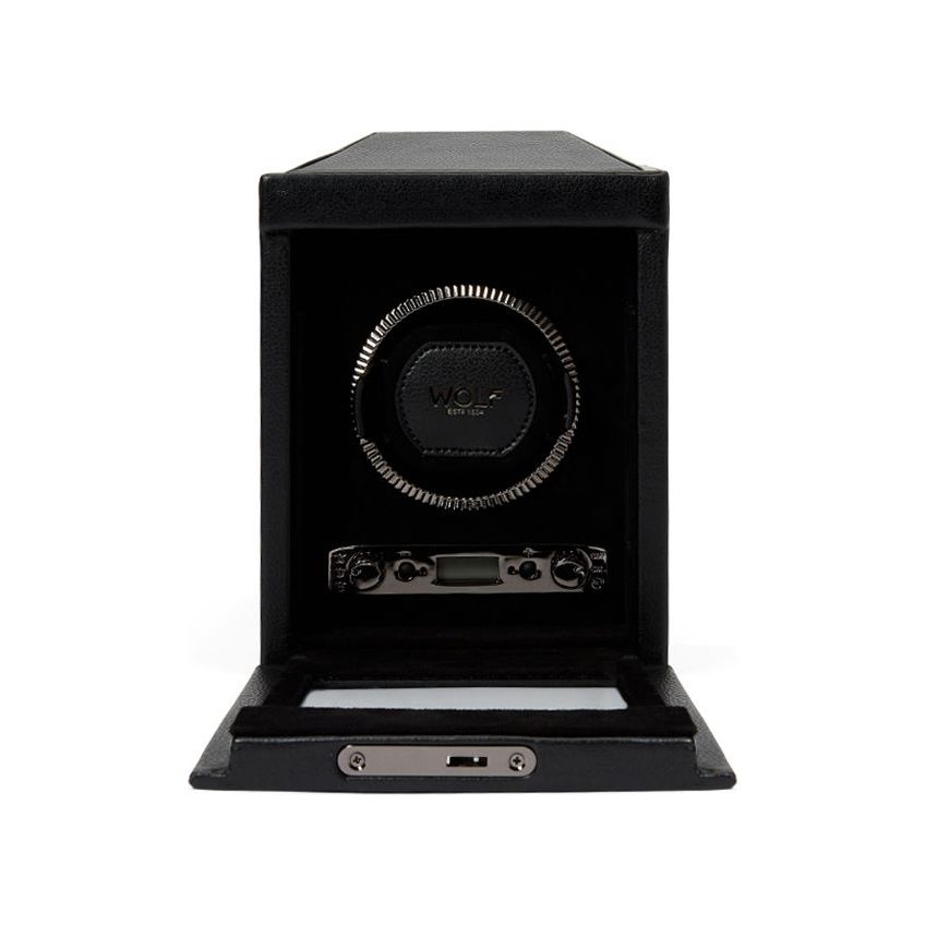 WOLF - British Racing Single Watch Winder, Black