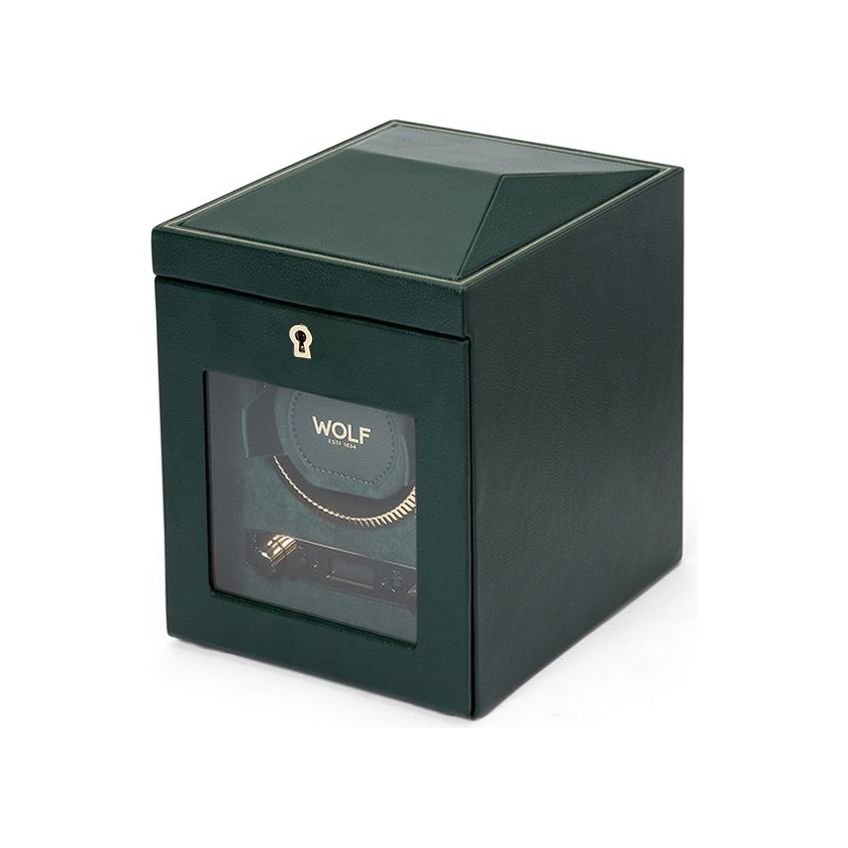 WOLF - British Racing Single Watch Winder, Green