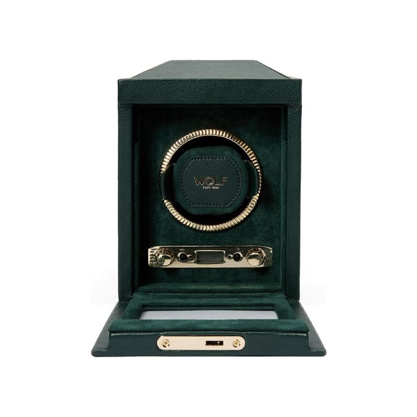 WOLF - British Racing Single Watch Winder, Green