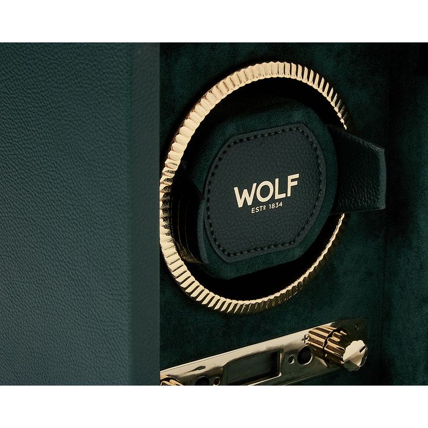 WOLF - British Racing Single Watch Winder, Green