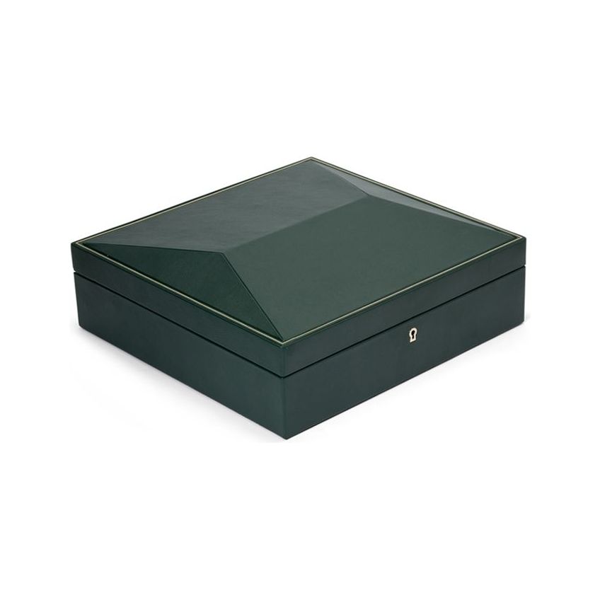 WOLF - British Racing 15 Piece Watch Box, Green