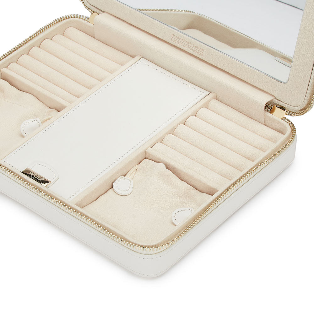 WOLF 1834 - Maria Large Zip Case - White