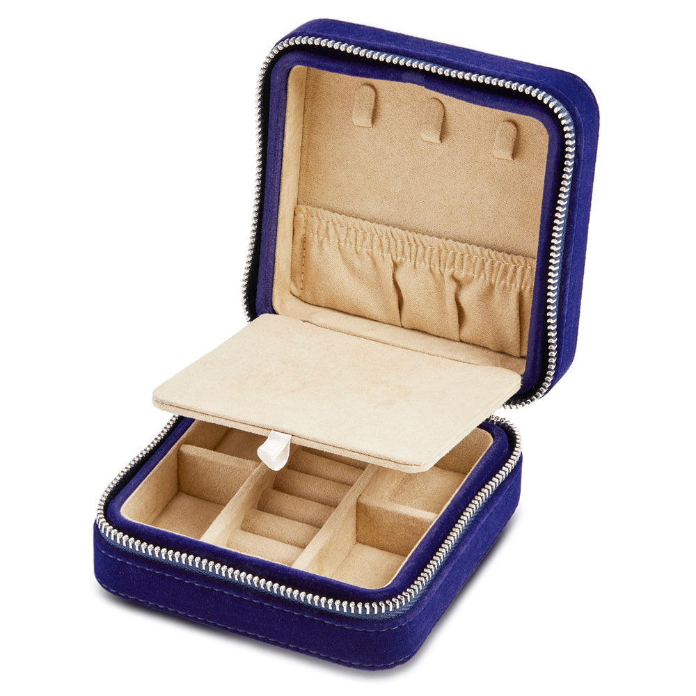 WOLF 1834 - Royal Asscher Square Jewelry Zip Case - Blue