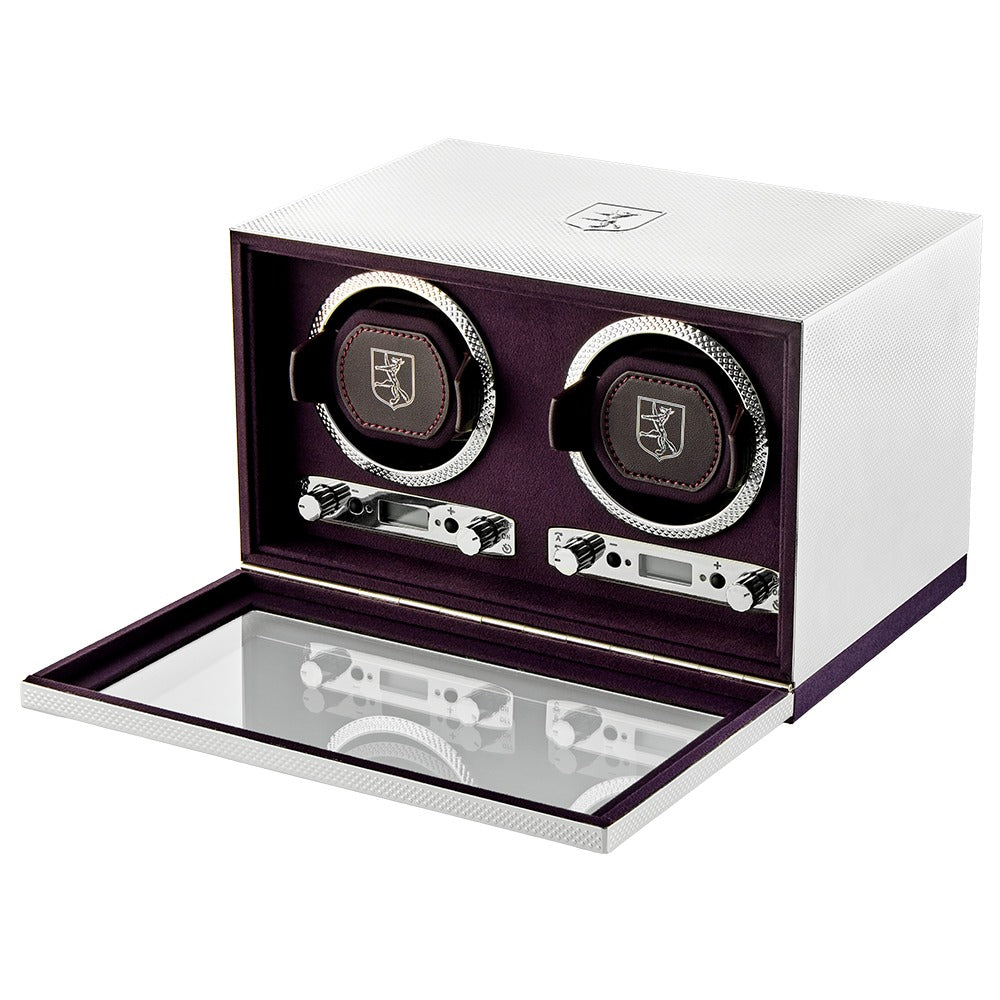 WOLF 1834 - Silver Double Watch Winder - Silver