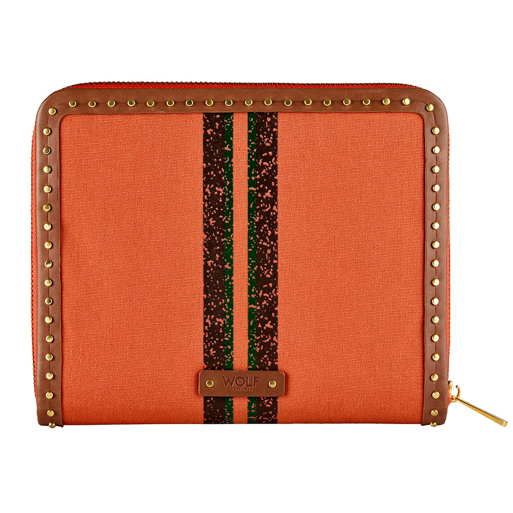 WOLF 1834 - Ida Travel Zip Jewelry Portfolio - Orange