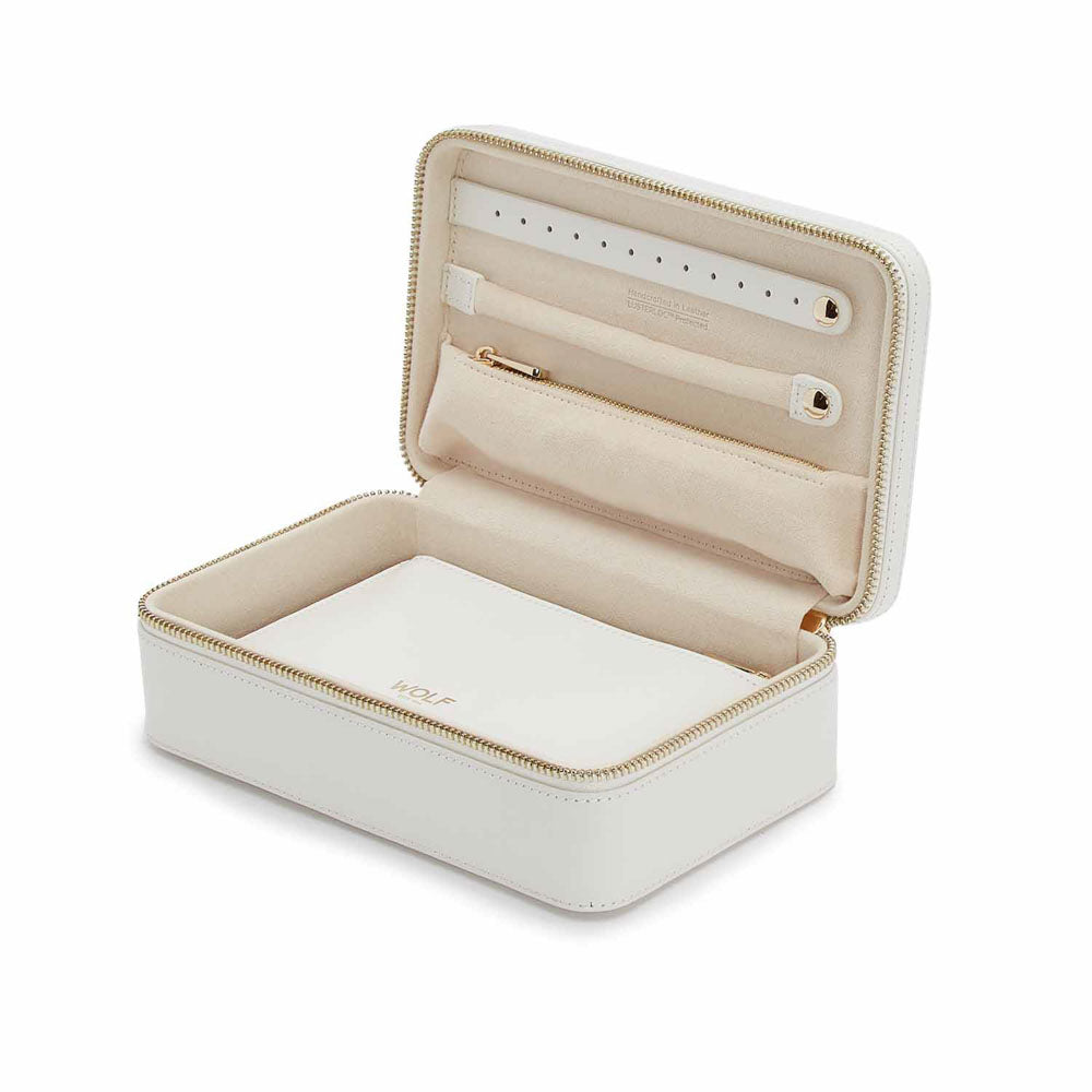 WOLF 1834 - Maria Medium Zip Case - White