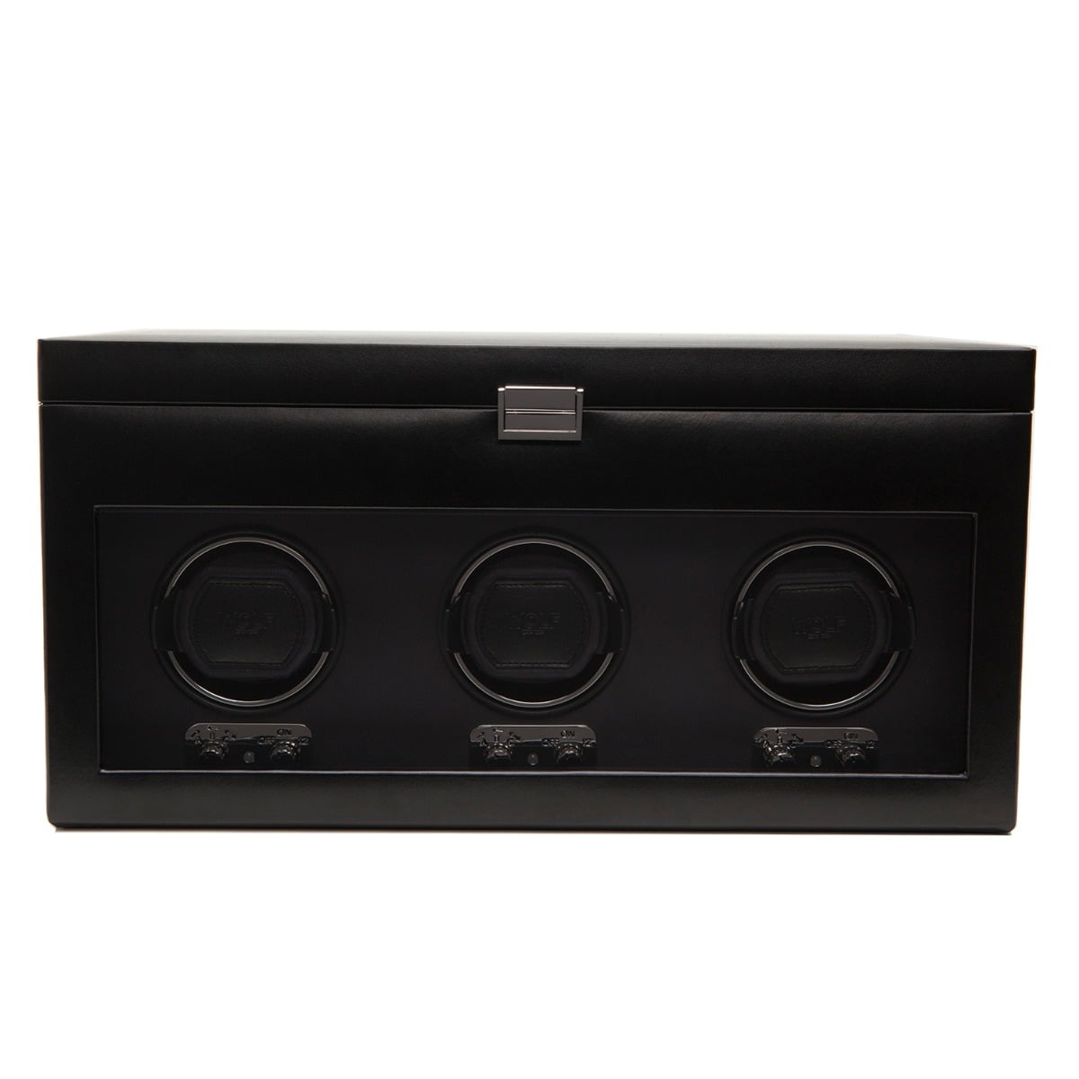 WOLF 1834 - Heritage Triple Winder with Storage - Black