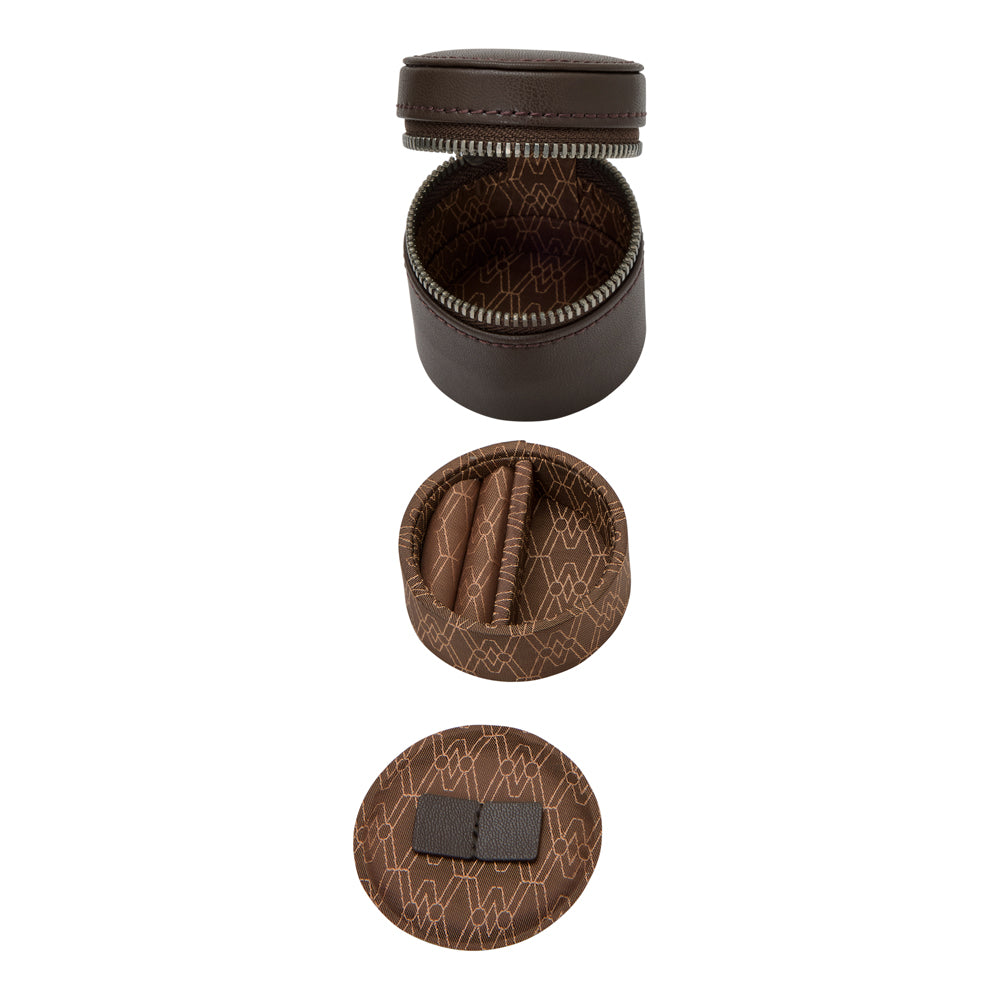 WOLF 1834 - Earth 5 Piece Watch Box with Storage -  Coffee
